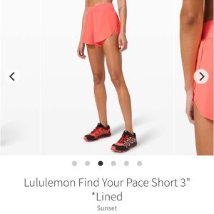 Lululemon Find Your Pace Shorts 3”